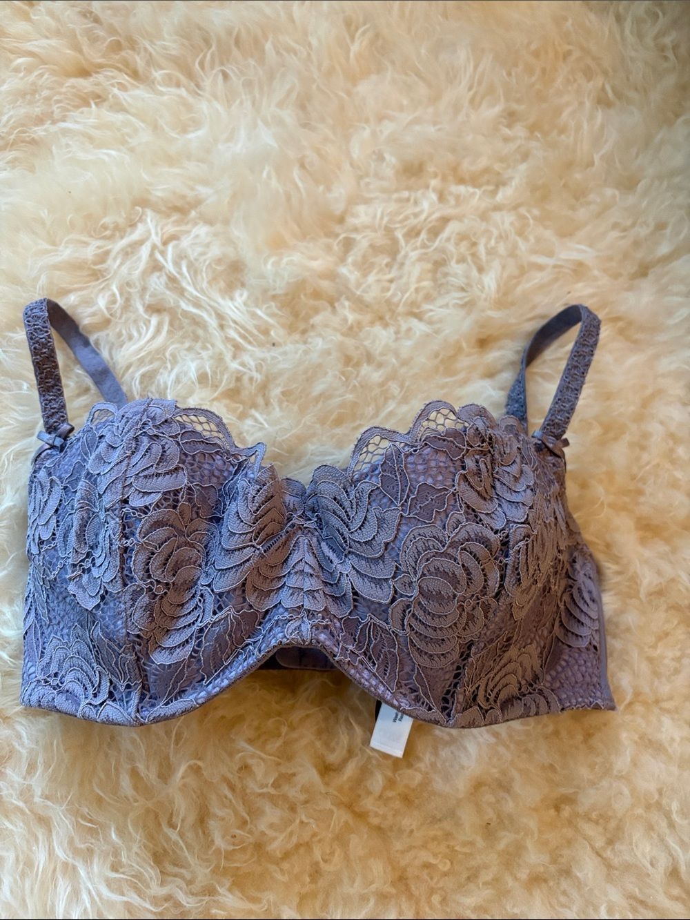 Adore Me Dusty Lavender Lace Underwire Bra